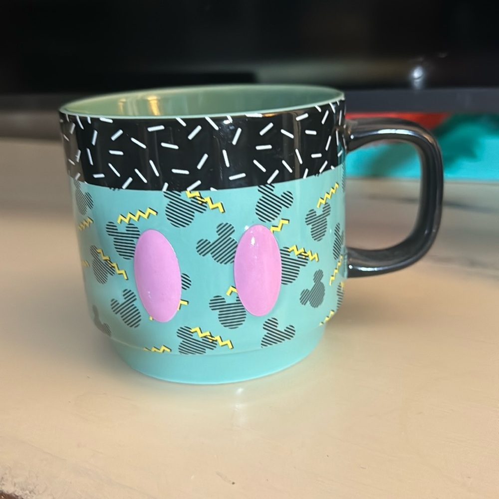 Disney Mickey Mouse Memories 2018 90s stackable mug. Limited Release 9/12